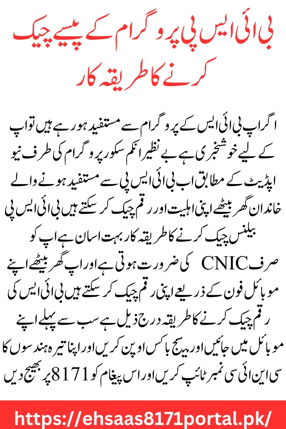 BISP 8171 CNIC Online Check: Latest 10,500 Payment Results Now Available!