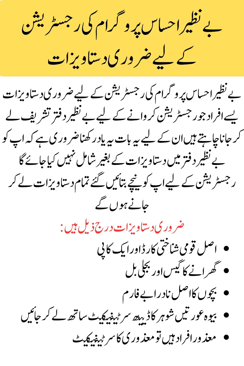 Benazir Ehsaas Program Check New Registration With Easy Method 20 January 2024