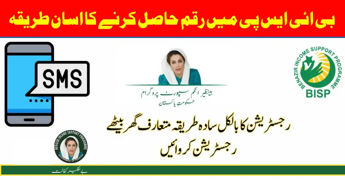 How to Register By SMS For Ehsaas Program New Payment 2024
