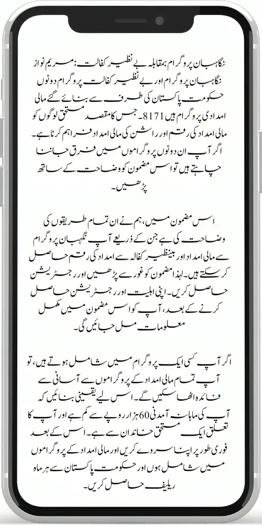 2024 Update: Key Differences Between Nigehban Program and Benazir Kafalat Payments