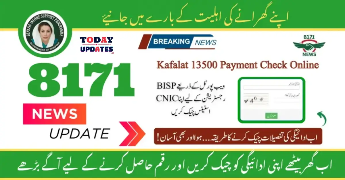 Government of Pakistan 8171 Portal: Check 13,500 Payment Online Easily