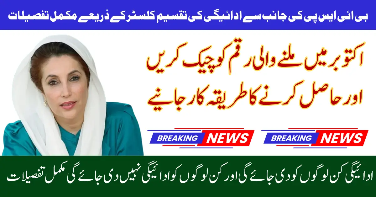 BISP 8171 Kafalat New Cluster Payment Method 2025 October Installment Online Check