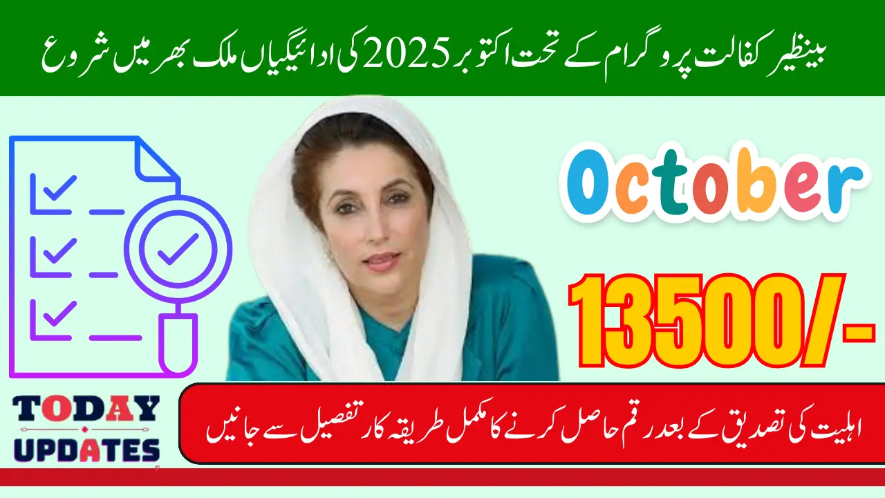 Benazir Kafalat Program November Payments Start Check Your 13500 Status Now in 2025