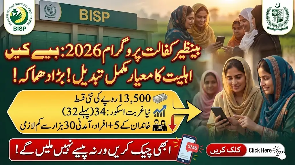 Benazir Kafaalat Eligibility Criteria Update For 13500 Payment In 2026 Know Complete Details