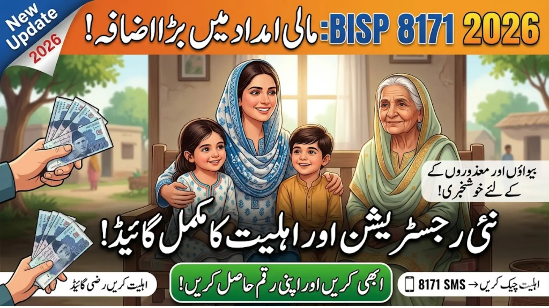 BISP 8171 Program 2026: Monthly Budget Increase for Eligible Poor Families
