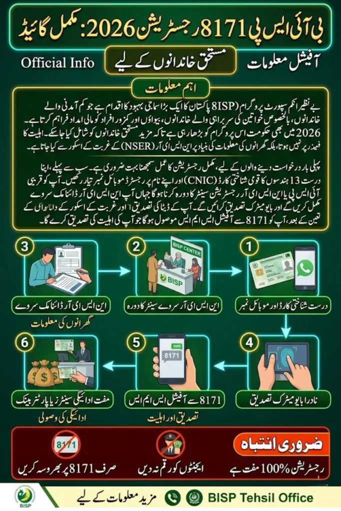 BISP  8171 Registration 2026 Step By Step Guide For First Time Applicants