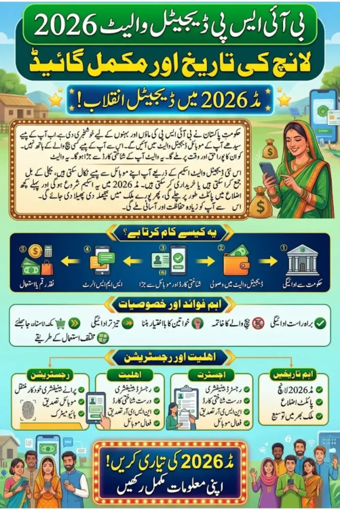 BISP Digital Wallet Launch Date 2026 And Complete Payment System Details Explained