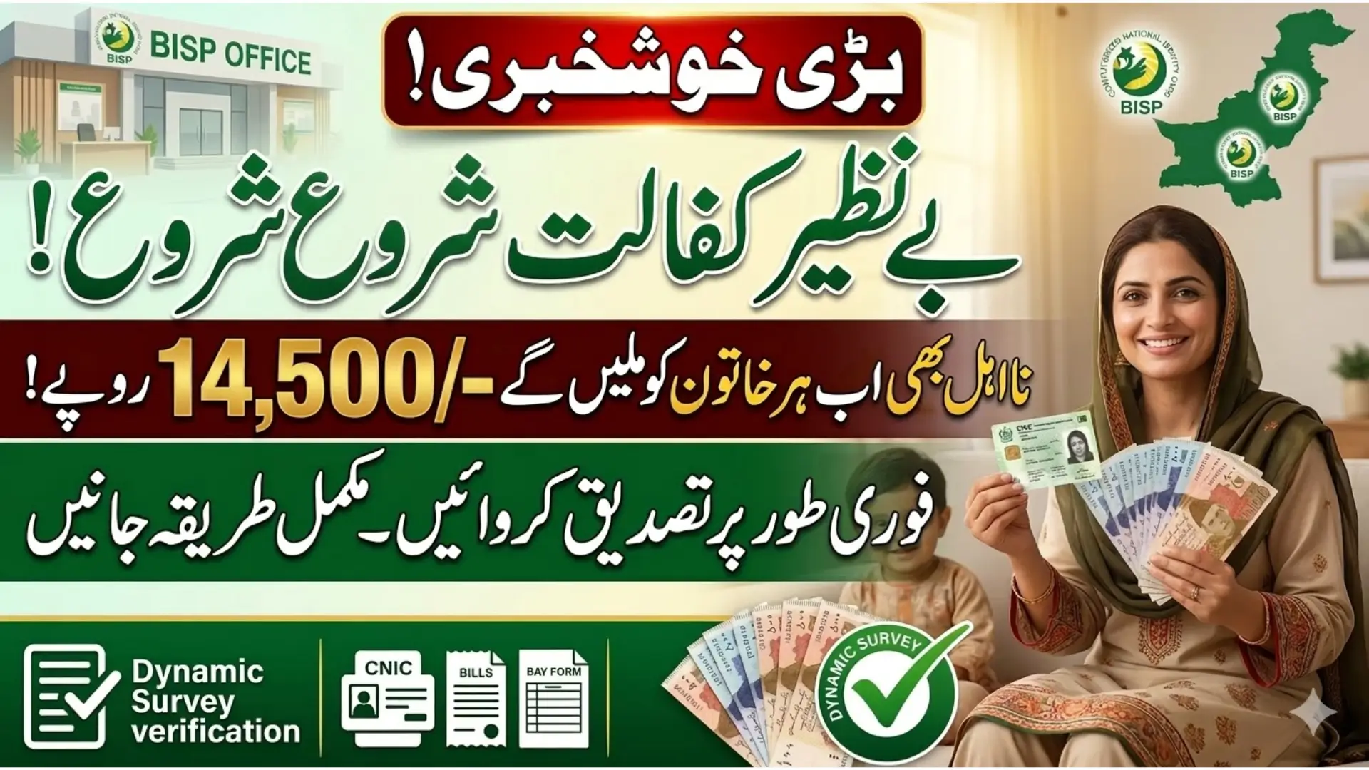 How to Identity Verification Through BISP Office For Benazir Kafalat Stipend?