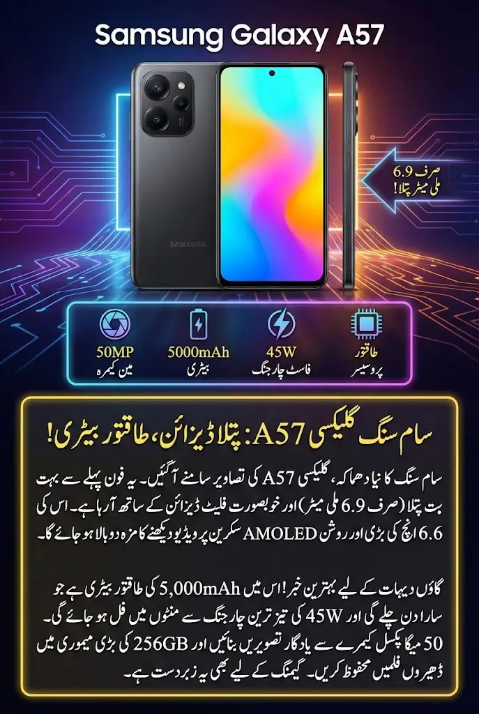 Samsung Galaxy A57 Leaks Design Specs Camera and Release Date Details Check Now