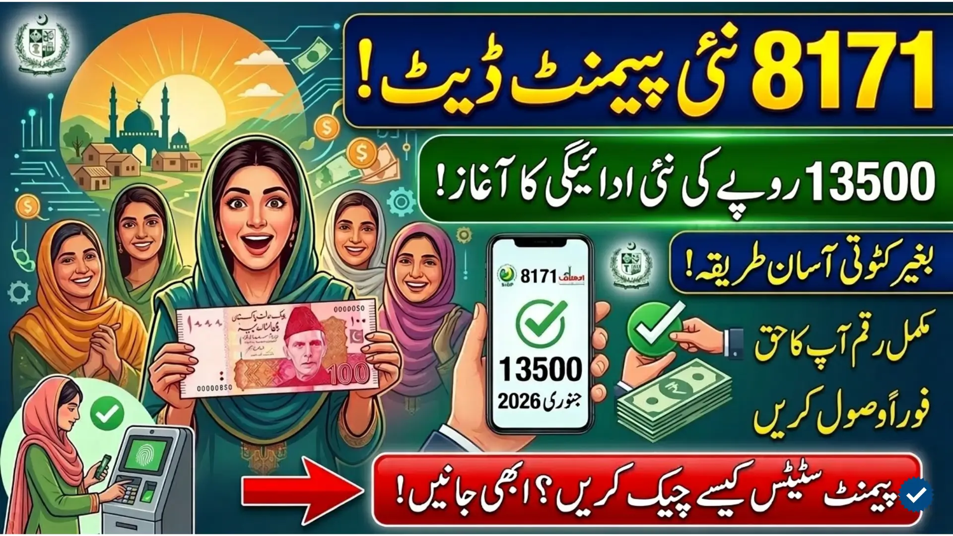 8171 Payment Date for 2026 Confirmed: When is the PKR 13500 Payment Coming This Month?
