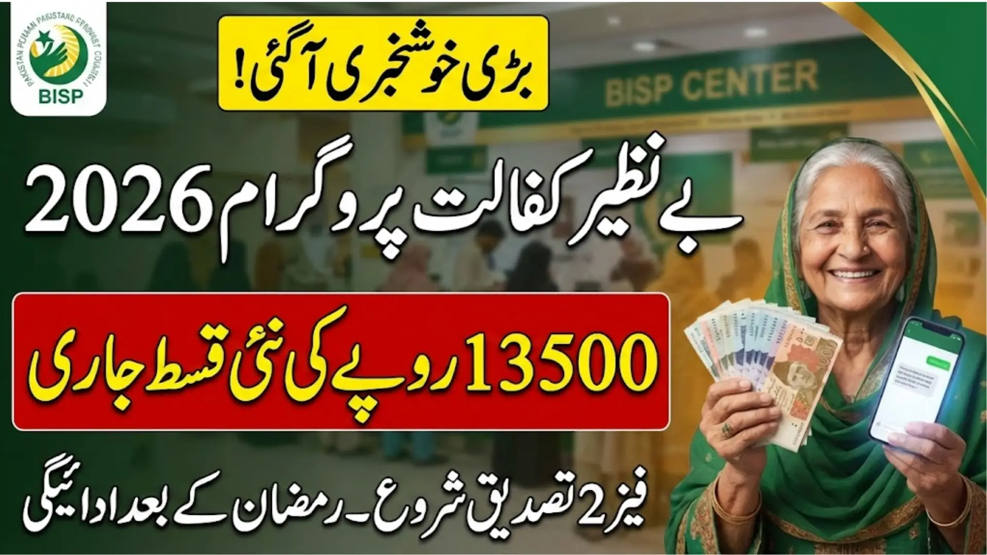 Benazir Kafaalat Payment 2026 Know Complete Details How To Check And Widrawal 13500