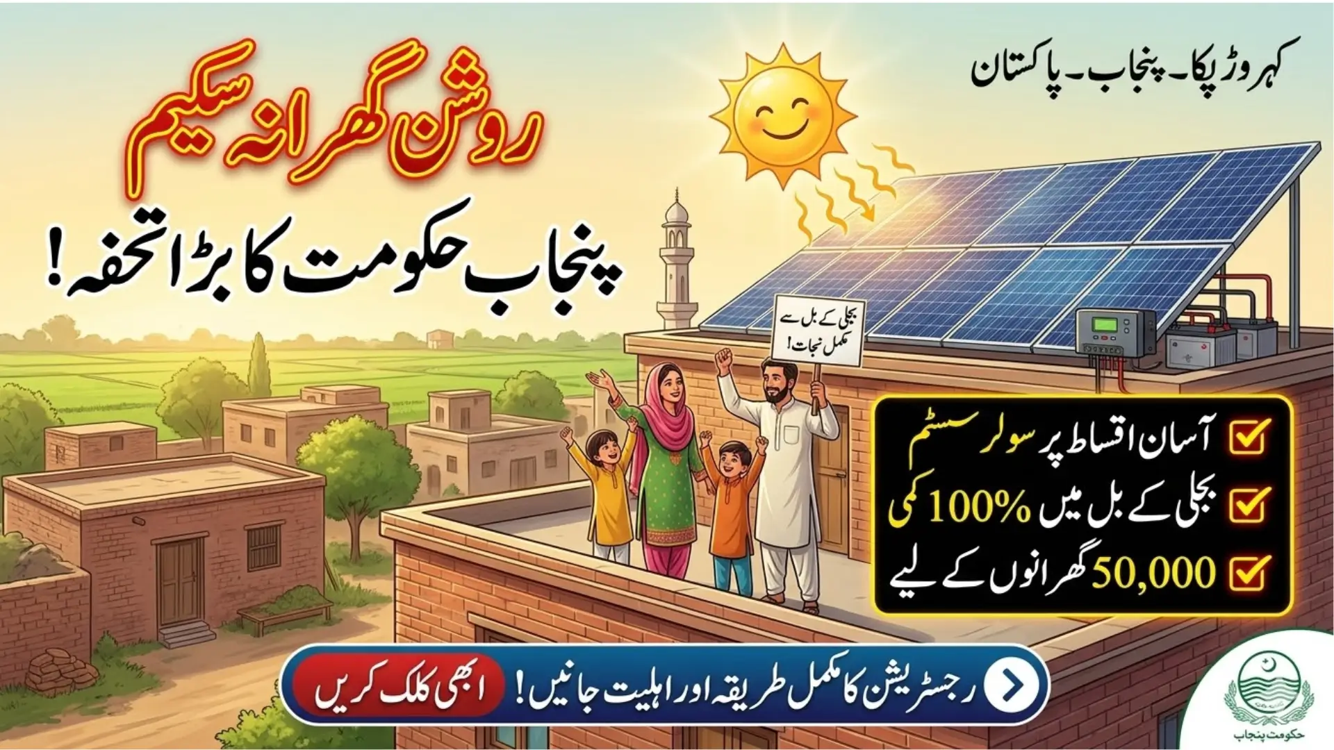 Breaking News: New Qualification Standards Announced for Roshan Gharana Scheme