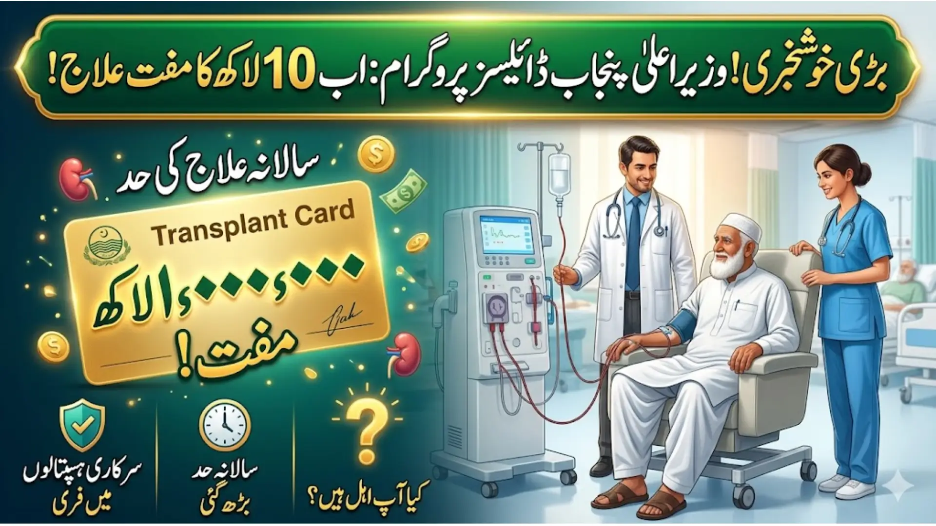 CM Dialysis Program Punjab Expanded Maryam Nawaz Increases Annual Treatment Limit to Rs. 1 Million