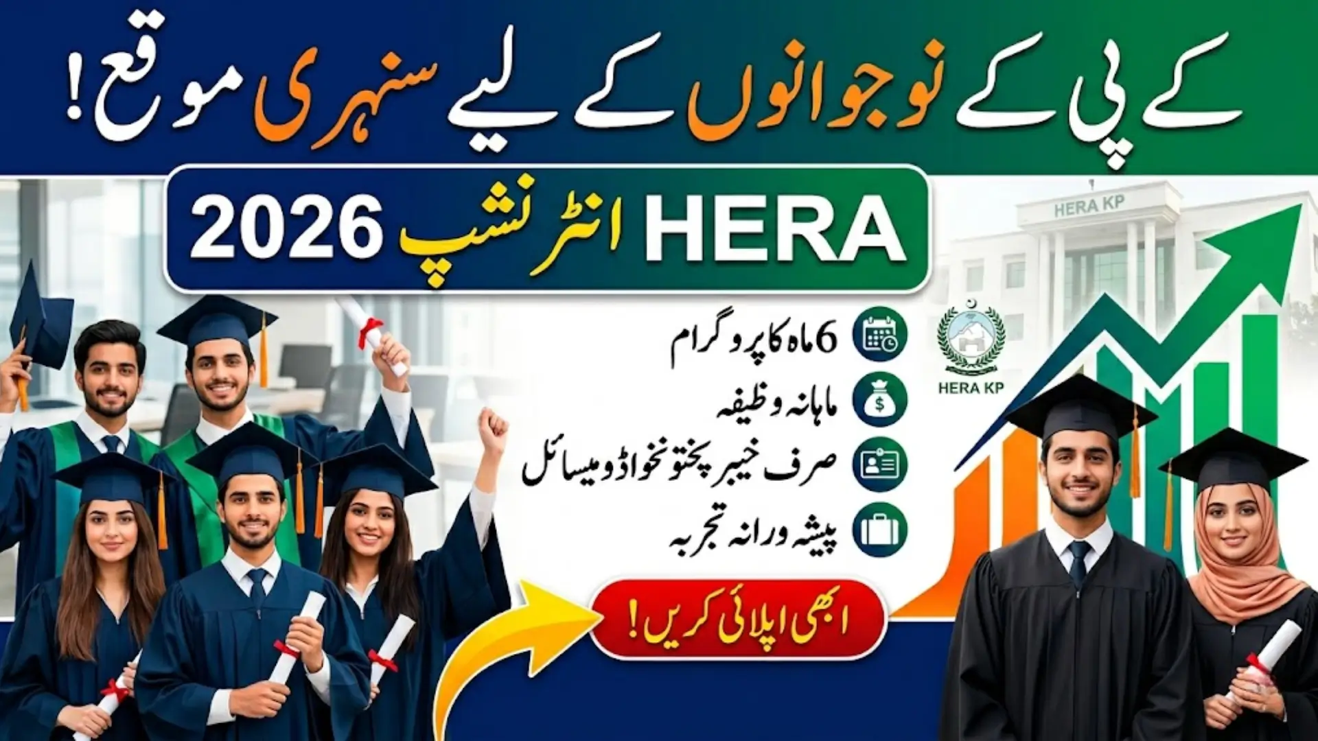 KP HERA Internship 2026 Six-Month Program for Fresh Graduates in Khyber Pakhtunkhwa