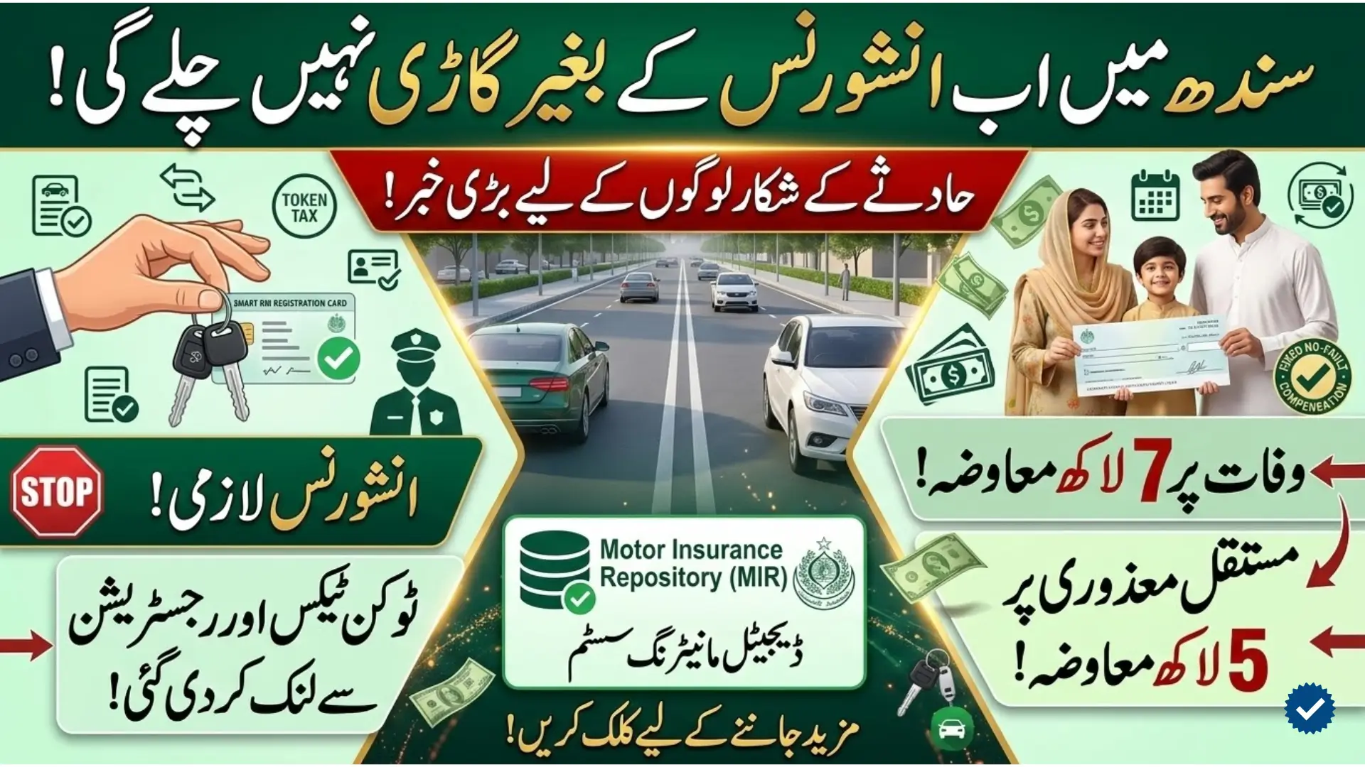 Sindh Motor Vehicle Insurance 2026: No-Fault Compensation and Mandatory Third-Party Coverage
