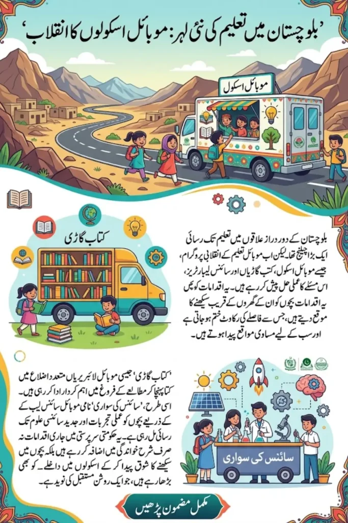Mobile Education Initiatives in Balochistan: Kitab Gaari and Science Ki Sawari Transform Learning in Remote Areas