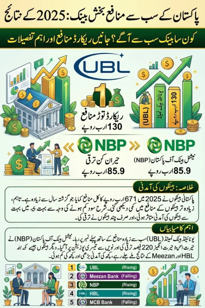 Most Profitable Banks in Pakistan UBL Leads with Record Profits Amid Industry Shifts