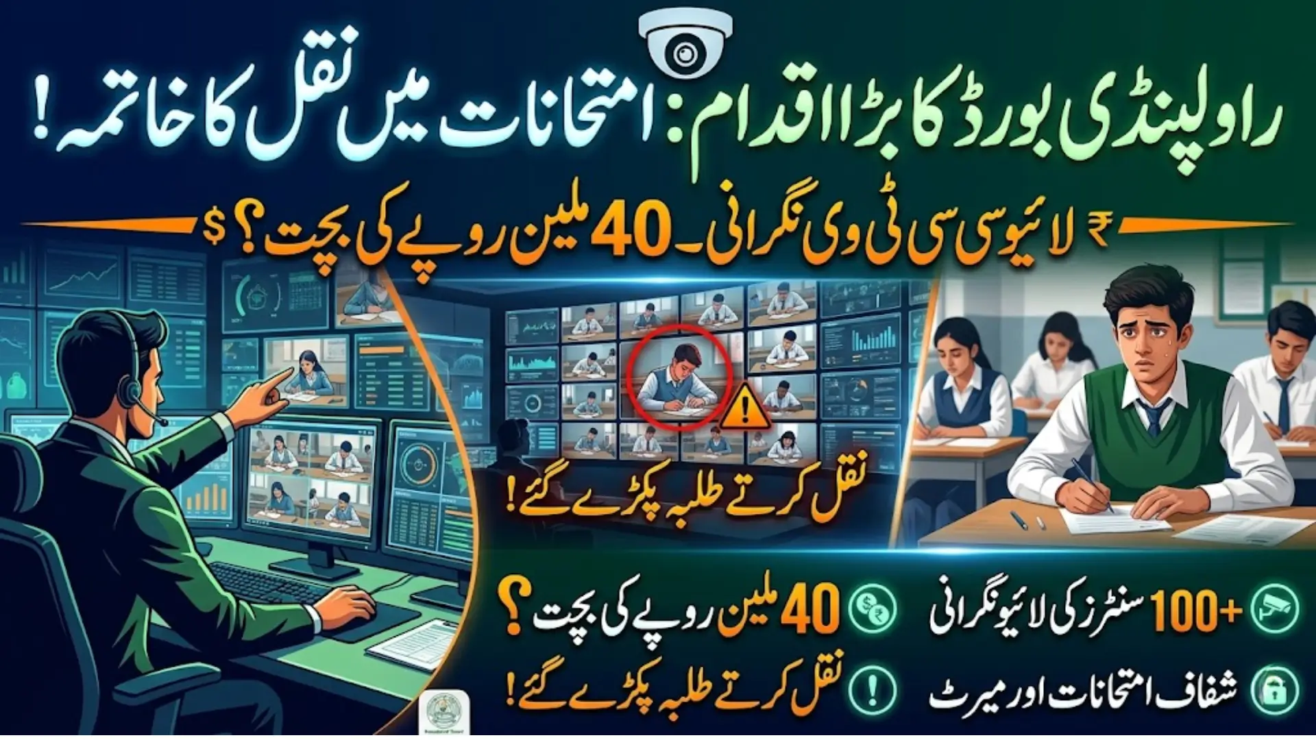 Rawalpindi Board Online Monitoring System Ensures Transparency in Matric Exams 2026