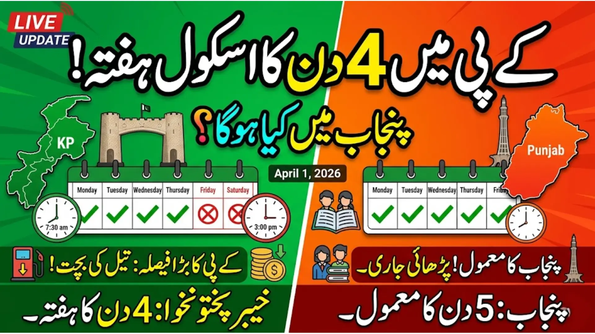 kp Four-Day School Week While Punjab Resumes Five-Day Check Schedule